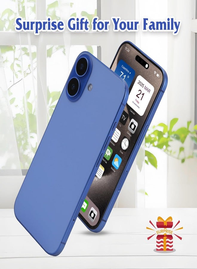 FufoneUS Dummy Fake Phone Model, Looks Like The Real Phone Compatible with Phone 16, for Cell Phone Store Display or Send a Toy Phone 16 for Kids (Blue Rainbow Front) - Image 5